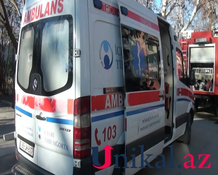 Mingəçevirdə mənzildə yanğın oldu - FOTOLAR